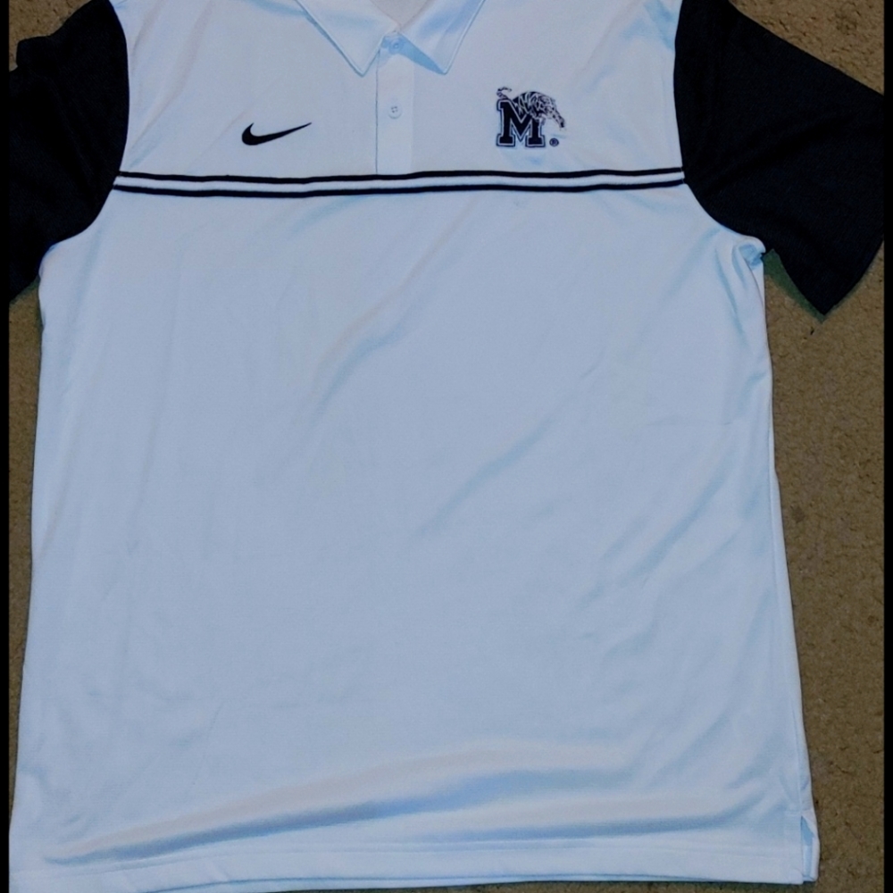 Nike size L Memphis tigers dry fit polo